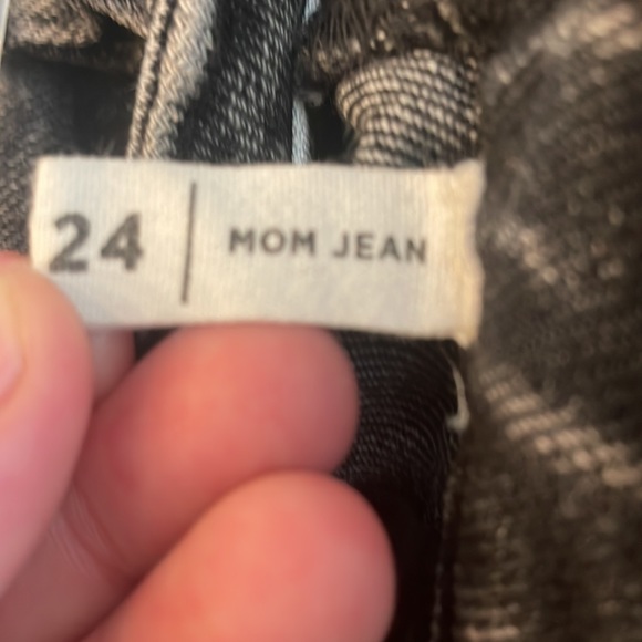 PacSun mom Jean, Color: Black with faded white features, 24” waist - Picture 5 of 5